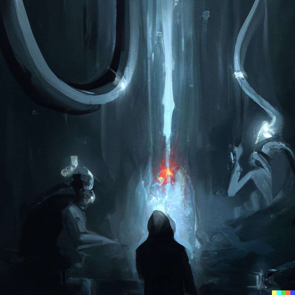 a representation of anxiety, painting by Kilian Eng